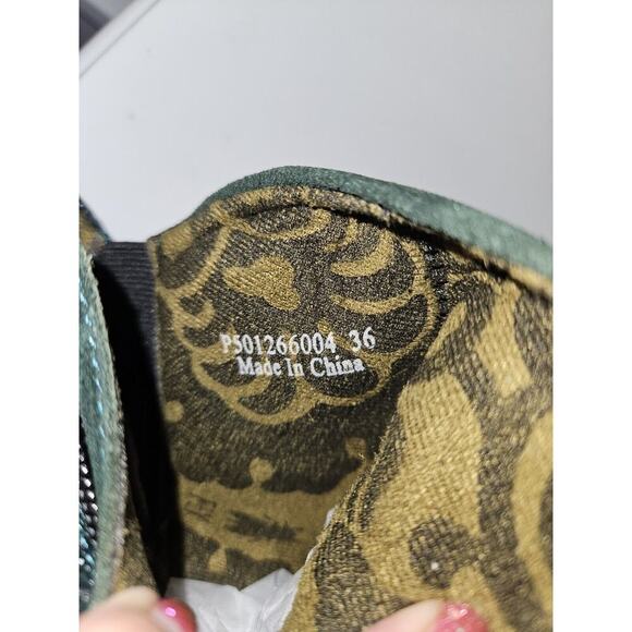 New! Fly London Yamy YAMY266FLY Womens Green Suede Ankle & Booties Boots 36 $110 - Picture 8 of 15